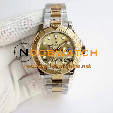 Replica Rolex Yacht-Master 40 116622 JF Stainless Steel & Yellow Gold Champagne Dial Swiss 3135