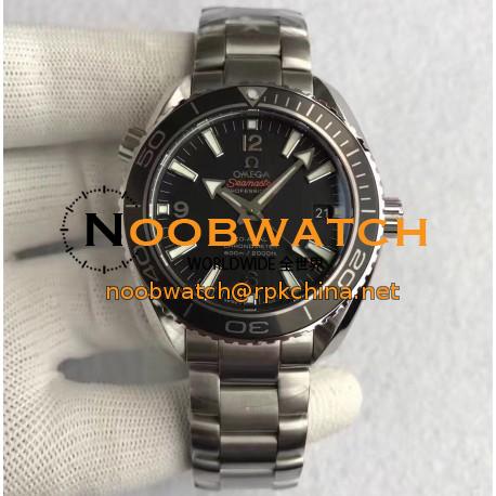 Replica Omega Seamaster Planet Ocean 42MM Stainless Steel Black Dial Swiss 8500