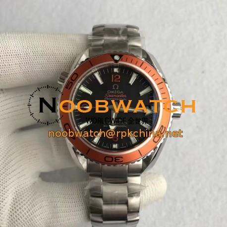 Replica Omega Seamaster Planet Ocean 45MM Stainless Steel Black Dial Swiss 8500