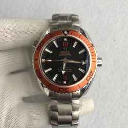 Replica Omega Seamaster Planet Ocean 42MM Stainless Steel Black Dial Swiss 8500