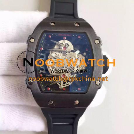 Replica Richard Mille RM27-02 PVD Black & Skeleton Dial M9015