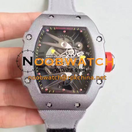 Replica Richard Mille RM27-02 Stainless Steel Black & Skeleton Dial M9015