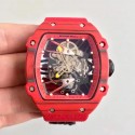 Replica Richard Mille RM27-02 KV Red Forged Carbon Red & Skeleton Dial M9015