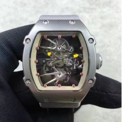 Replica Richard Mille RM27-02 Stainless Steel Grey & Skeleton Dial M9015