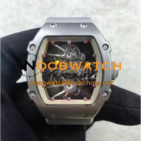 Replica Richard Mille RM27-02 Stainless Steel Grey & Skeleton Dial M9015