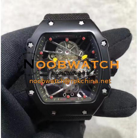 Replica Richard Mille RM27-02 PVD Black & Skeleton Dial M9015