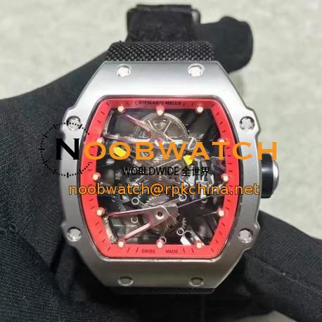 Replica Richard Mille RM27-02 Stainless Steel Red & Skeleton Dial M9015