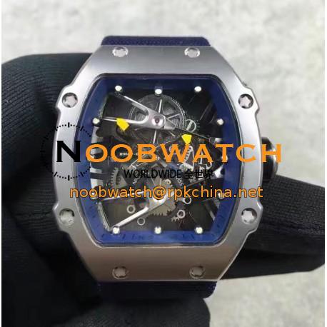 Replica Richard Mille RM27-02 Stainless Steel Blue & Skeleton Dial M9015