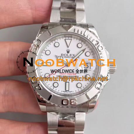 Replica Rolex Yacht-Master 40 116622 EW Stainless Steel White Dial Swiss 3135