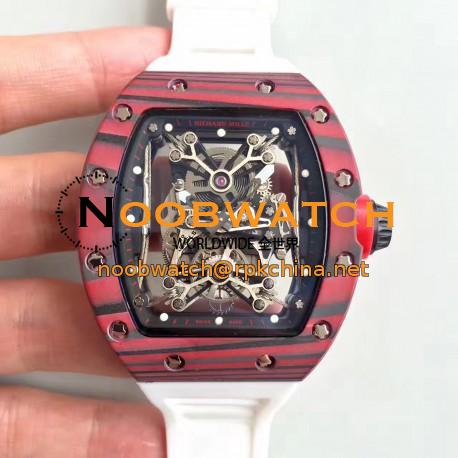 Replica Richard Mille RM50-27-01 NTPT KV Red Forged Carbon Black & Skeleton Dial M9015