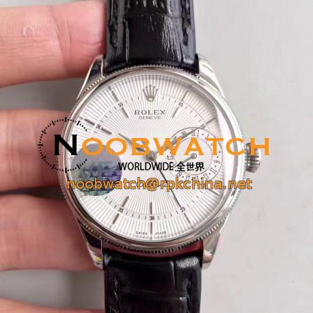 Replica Rolex Cellini Date 50519 VF Stainless Steel White Dial Swiss 3165