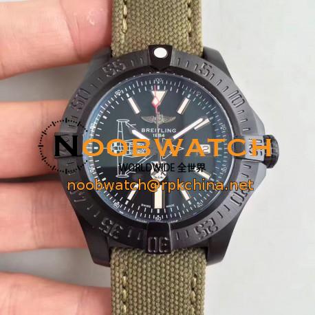 Replica Breitling Avenger II Seawolf Boelcke M173316Y/BE72 GF PVD Black Dial Swiss 2824-2