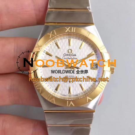 Replica Omega Constellation 123.20.38.21.02.009 38MM SSS Stainless Steel & Yellow Gold White Dial Swiss 8500