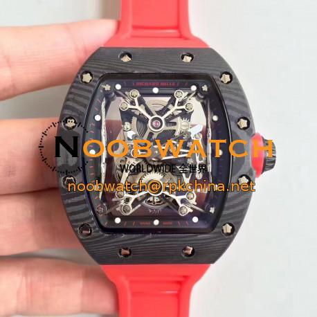 Replica Richard Mille RM50-27-01 NTPT KV Black Forged Carbon Black & Skeleton Dial M9015