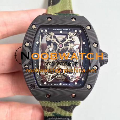 Replica Richard Mille RM50-27-01 NTPT KV Black Forged Carbon Black & Skeleton Dial M9015