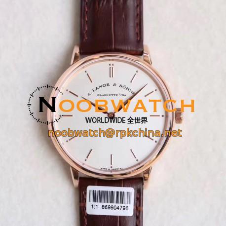 Replica A. Lange & Sohne Saxonia Thin 211.032 V6 Rose Gold White Dial M9015