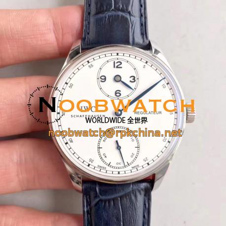 Replica IWC Portugieser Regulateur IW544401 ZF Stainless Steel White & Blue Dial Swiss IWC 98245