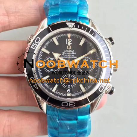 Replica Omega Seamaster Planet Ocean 600 M Co-Axial Chronograph 2210.51.00 N Stainless Steel Black Dial Swiss ETA 7750