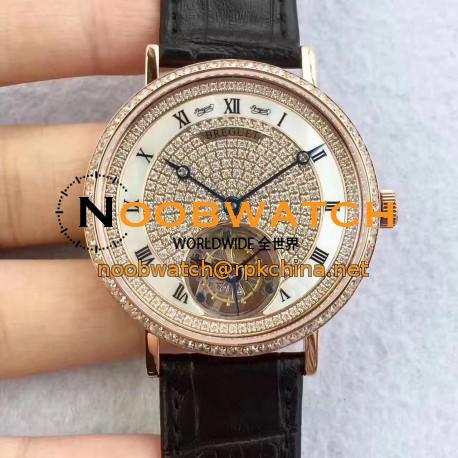 Replica Breguet Grand Complication Tourbillon JL Rose Gold & Diamonds Diamond Dial Swiss Caliber 558