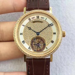 Replica Breguet Grand Complication Tourbillon JL Yellow Gold & Diamonds Diamond Dial Swiss Caliber 558