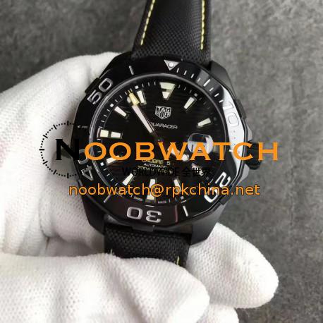 Replica Tag Heuer Aquaracer Calibre 5 WAY218A.FC6362 MK Black Titanium Black Dial Swiss 2824-2