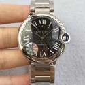 Replica Cartier Ballon Bleu 42MM W6920042  JF Stainless Steel Black Dial Swiss 2824-2