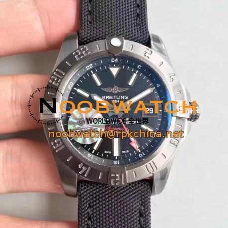 Replica Breitling Avenger II GMT A3239010/BF04/109W/M20BASA.1 GF Stainless Steel Black Dial Swiss 2836-2