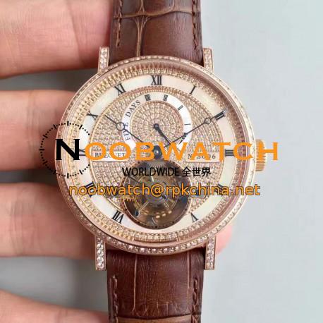 Replica Breguet Classique Complication 5317BR/12/9V6 BG Rose Gold & Diamonds Diamond Dial Swiss Tourbillon