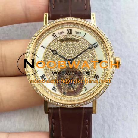 Replica Breguet Classique Tourbillon BG Yellow Gold & Diamonds Diamond Dial Swiss Tourbillon