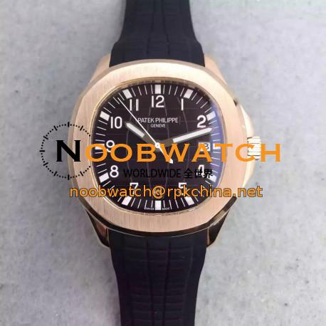 Replica Patek Philippe Aquanaut Jumbo 5167R-001 MK Rose Gold Brown Dial Swiss 324SC