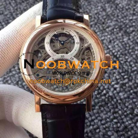 Replica Breguet Grand Complication Tourbillon AX Rose Gold White Skeleton Dial Swiss Tourbillon