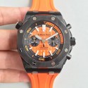 Replica Audemars Piguet Royal Oak Offshore Diver Chronograph 26703 JH Ceramic Orange Dial Swiss 3124