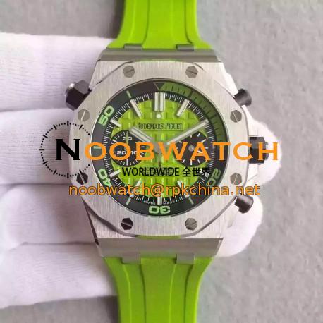 Replica Audemars Piguet Royal Oak Offshore Diver Chronograph 26703ST.OO.A038CA.01 JF Stainless Steel Green Dial Swiss 3124