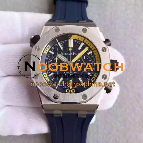 Replica Audemars Piguet Royal Oak Offshore Diver Chronograph 26703ST.OO.A027CA.01 JF Stainless Steel Blue Dial Swiss 3124