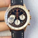 Replica Breitling Navitimer 01 RB012012.BA49.435X.R20BA.1 JF Rose Gold Blue Dial SWISS 7750