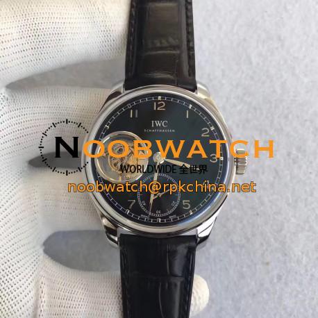 Replica IWC Portugieser Tourbillon IW546301 YL Stainless Steel Black Dial Swiss Caliber 65192