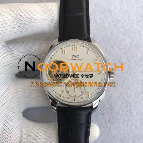 Replica IWC Portugieser Tourbillon IW546301 YL Stainless Steel White Dial Swiss Caliber 65192