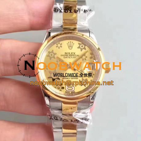 Replica Rolex Datejust 31 178243 31MM JF Stainless Steel & Yellow Gold Champagne Dial Swiss 2836-2