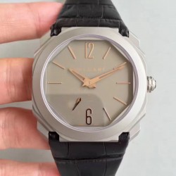 Replica Bvlgari Octo Finissimo 102711 JL Titanium Grey Dial Swiss 2824-2