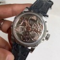 Replica Antoine Preziuso Tourbillon of Tourbillons LE Stainless Steel Silver Skeleton Dial Swiss Caliber AFP-TTR-3X