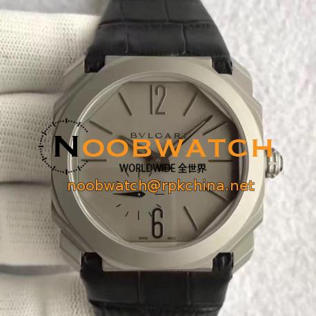 Replica Bvlgari Octo Finissimo 102711 JL Titanium Grey Dial Swiss 2824-2