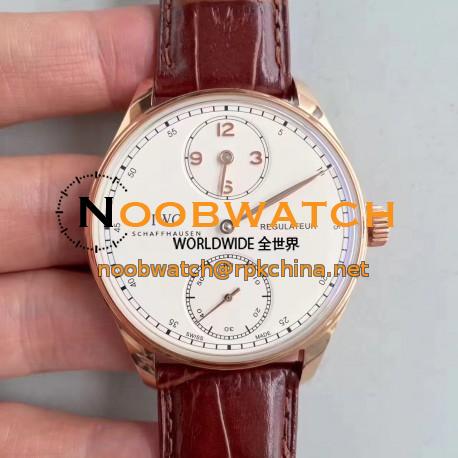 Replica IWC Portugieser Regulateur IW544402 ZF Rose Gold White Dial Swiss IWC 98245