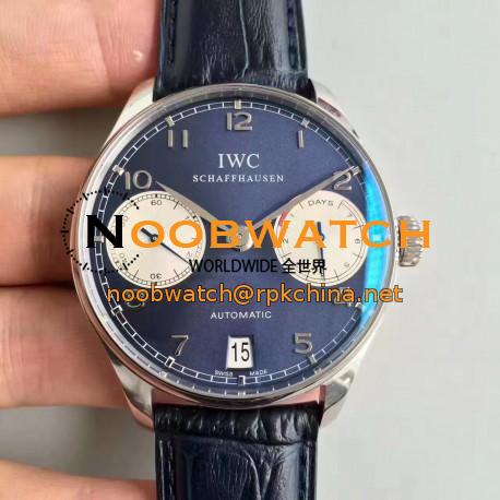 Replica IWC Portugieser Laureus IW500112 ZF Stainless Steel Blue Dial Swiss IWC 51011