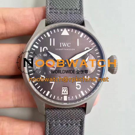 Replica IWC Big Pilot Patrouille Suisse IW500910 ZF Stainless Steel Blasted Anthracite Dial Swiss 51011