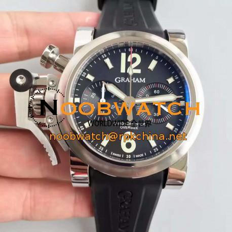 Replica Graham Chronofighter Oversize 20BR0V.B32A.K10N N Stainless Steel Black Dial Swiss 7750