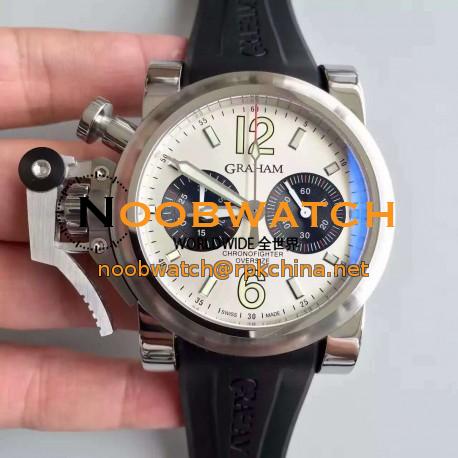 Replica Graham Chronofighter Oversize 20BR0V.B32A.K10N N Stainless Steel White Dial Swiss 7750