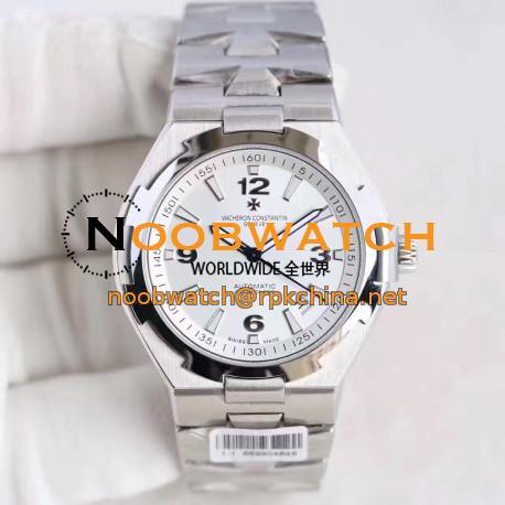 Replica Vacheron Constantin Overseas 47040 N Stainless Steel White Dial Swiss 2824-2