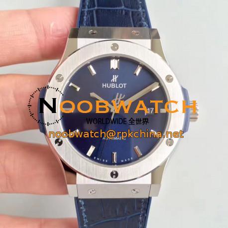 Replica Hublot Classic Fusion Titanium Blue 511.NX.7170.LR JJ Titanium Blue Dial Swiss HUB1112