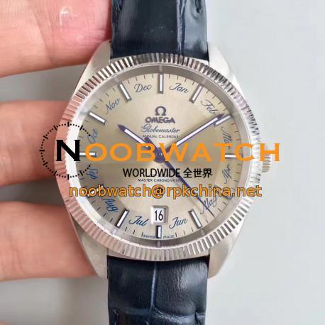 Replica Omega Globemaster Annual Calendar 130.33.41.22.06.001 OM Stainless Steel Grey Dial M9015