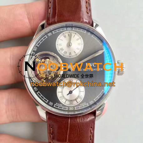 Replica IWC Portugieser Regulator Tourbillon IW544603 N Stainless Steel Anthracite Dial Swiss Caliber 65192